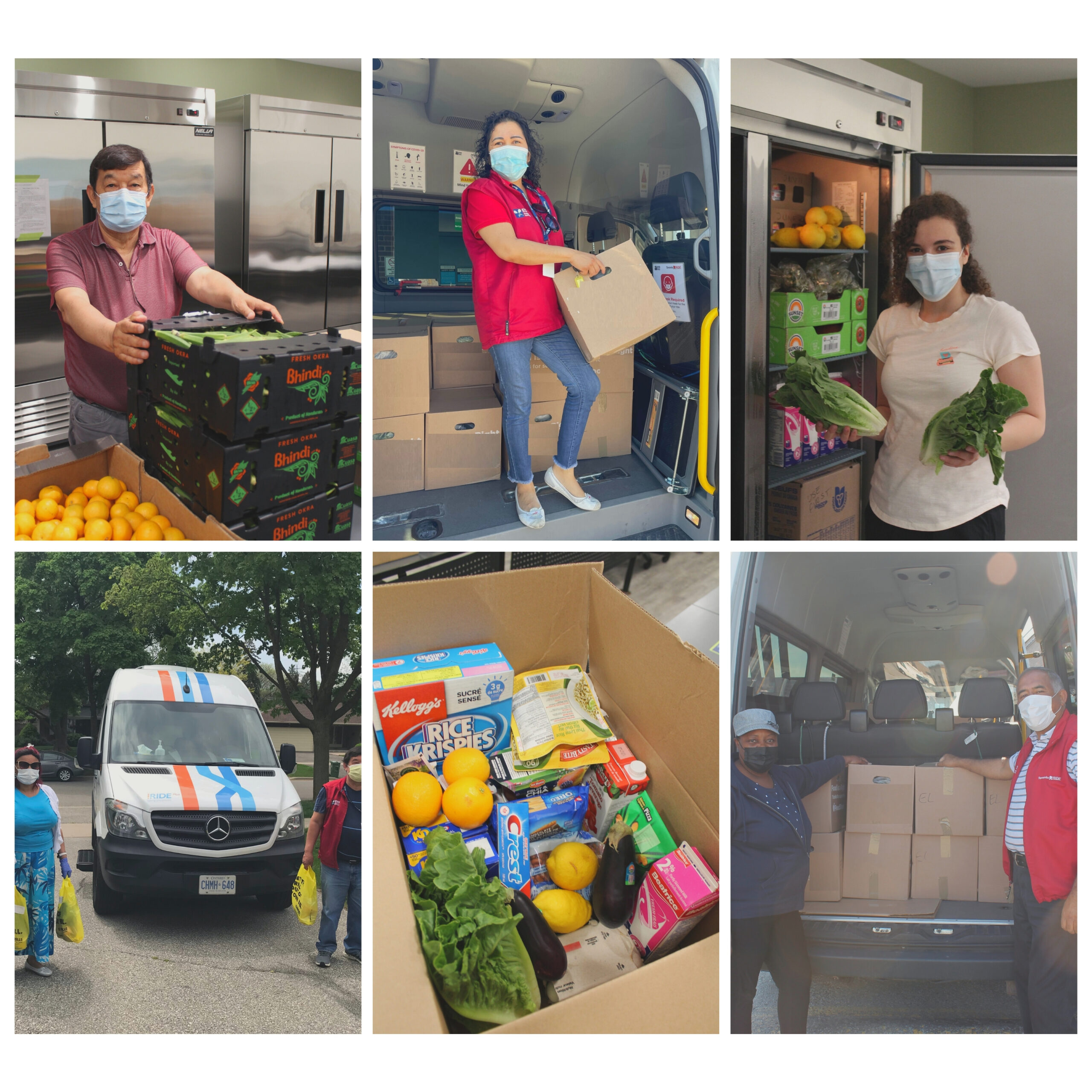 photo collage of our meal and food delivery programs