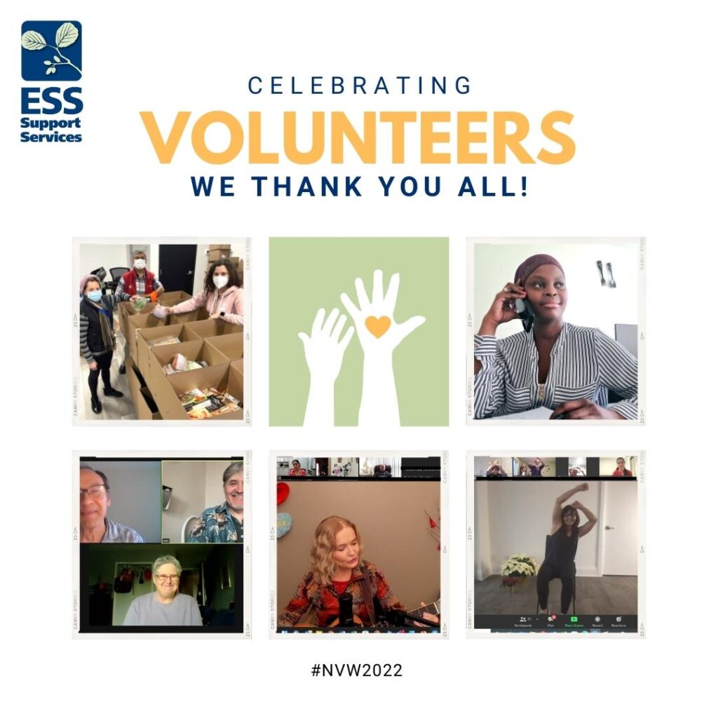 collage of ESS volunteers