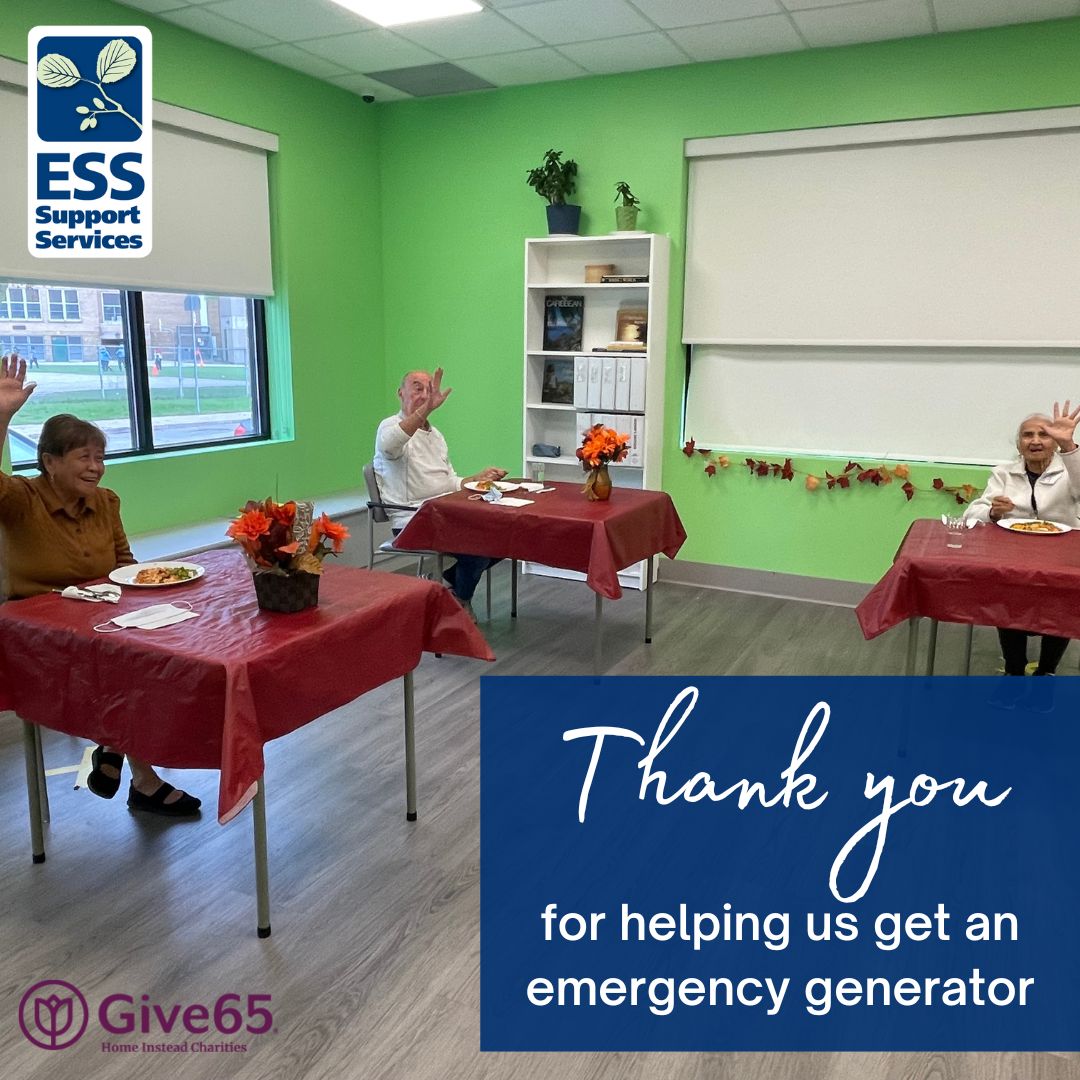 Give65 donations used to buy an emergency generator