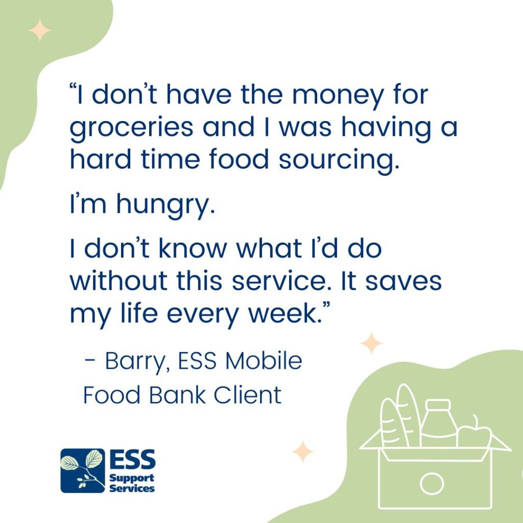 ess mobile food bank client quote
