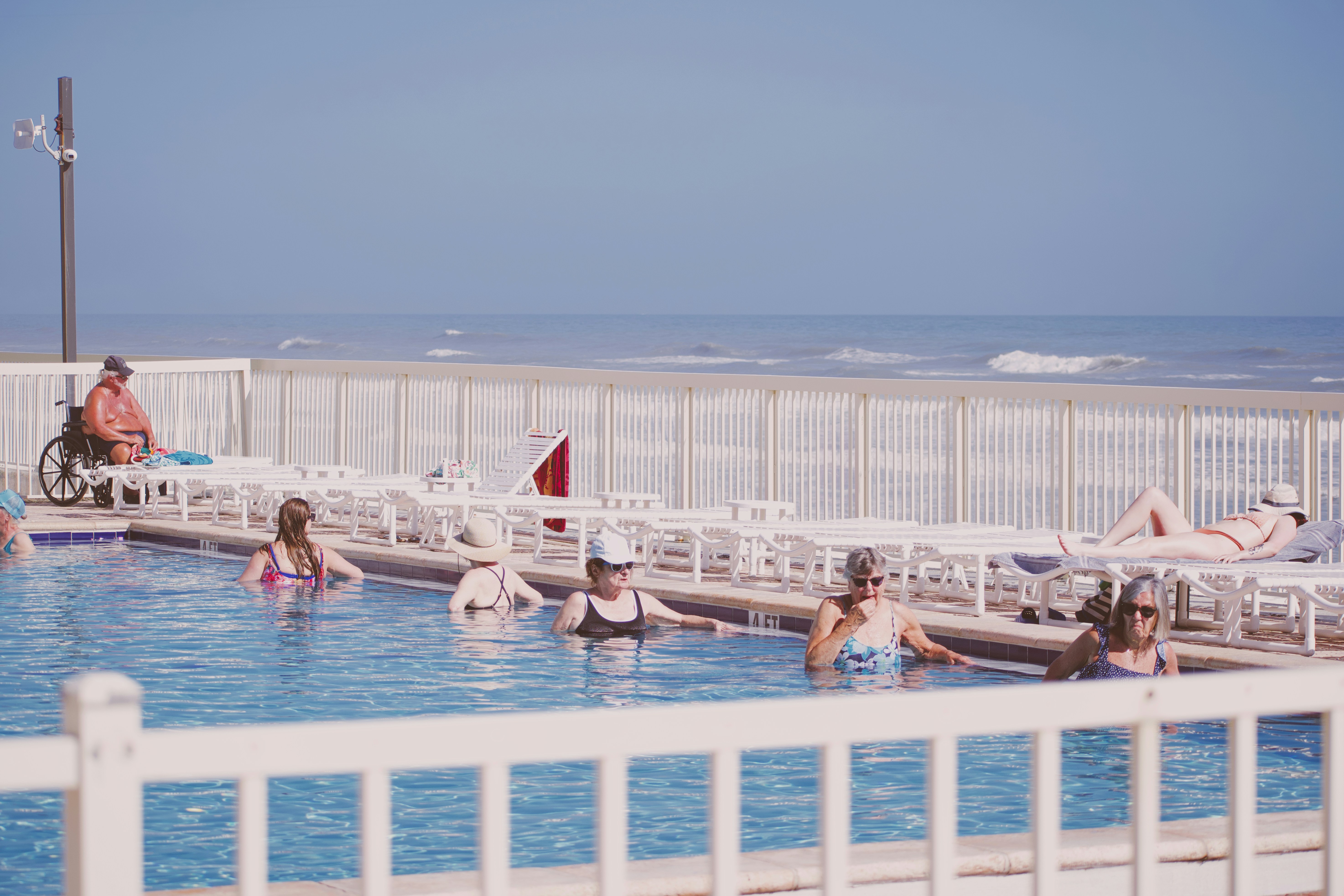 seniors swimming. Summer Safety