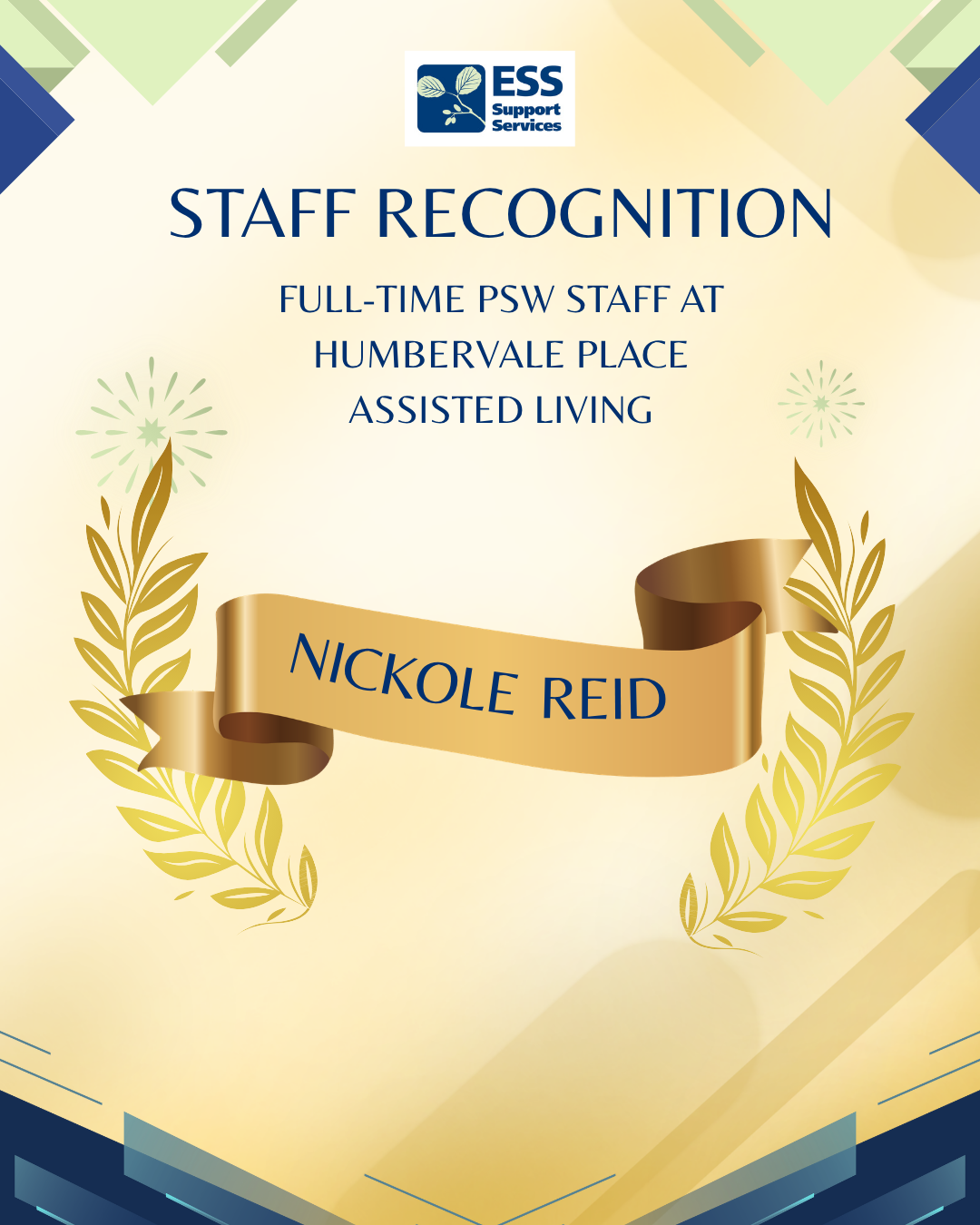 Staff Recognition- Nickole Reid